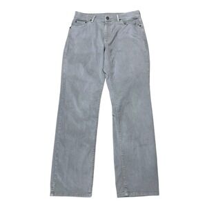 Mott & Bow Straight Mercer Jeans Mens 31x32, Fits 32x32 Light Gray Stretch Denim